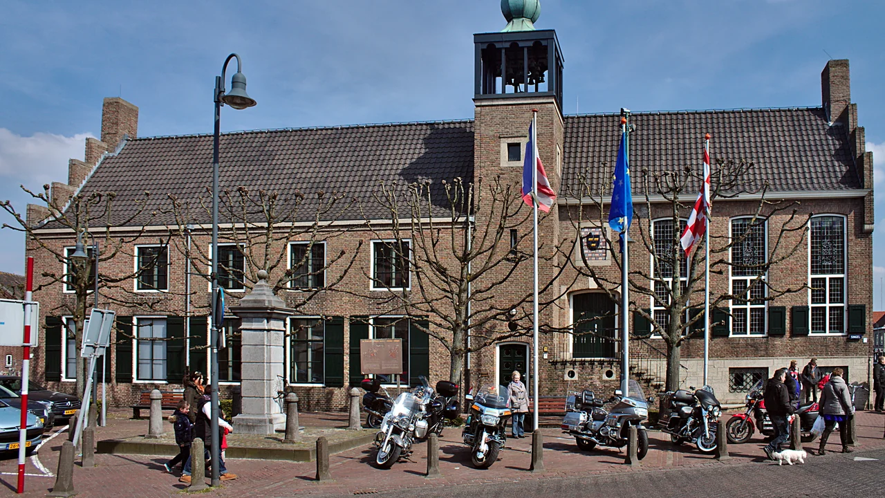 The municipal town hall of Baarle-Nassau